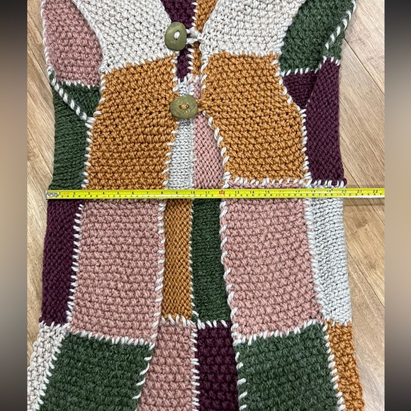 Handmade Long Crochet/Knitted Vest - Picture 11 of 11